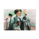 پازل چوبی طرح تصویر رهبر شهید کد PZ280