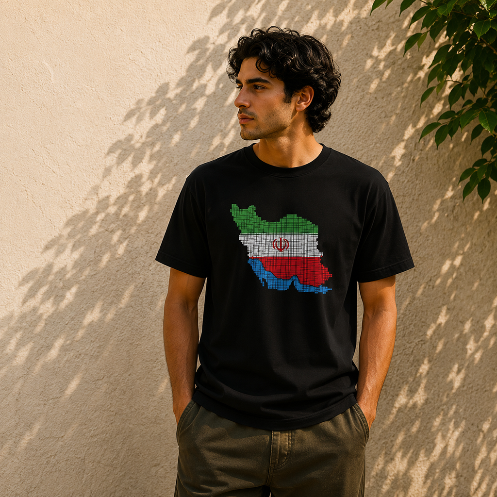 t531 تیشرت طرح نقشه ایران کد T531 - Image 1