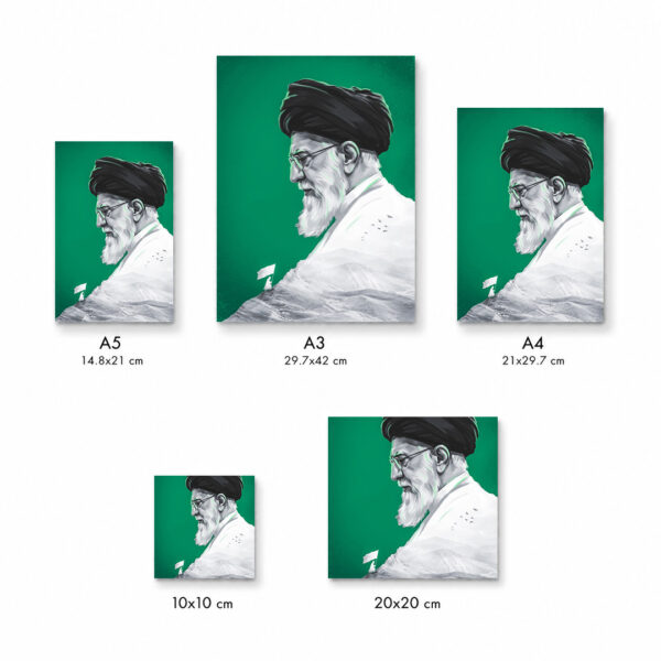 تابلو شاسی طرح رهبر شهید کد S799 - Image 2